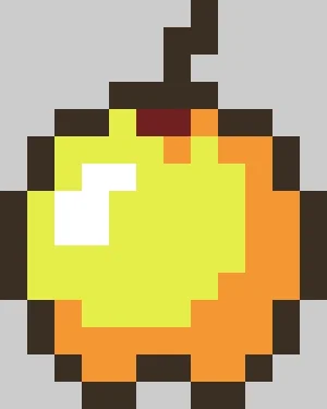 Minecraft Golden Apple Patrón de Cuentas de Fusión (Imprimible Gratis)