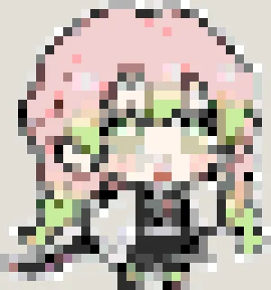Mitsuri Fuse Bead Pattern (Free Printable)