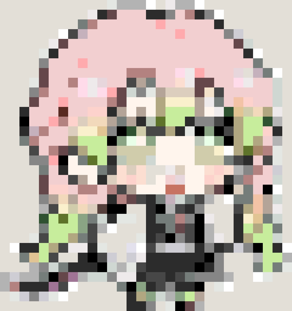 Mitsuri fuse bead pattern
