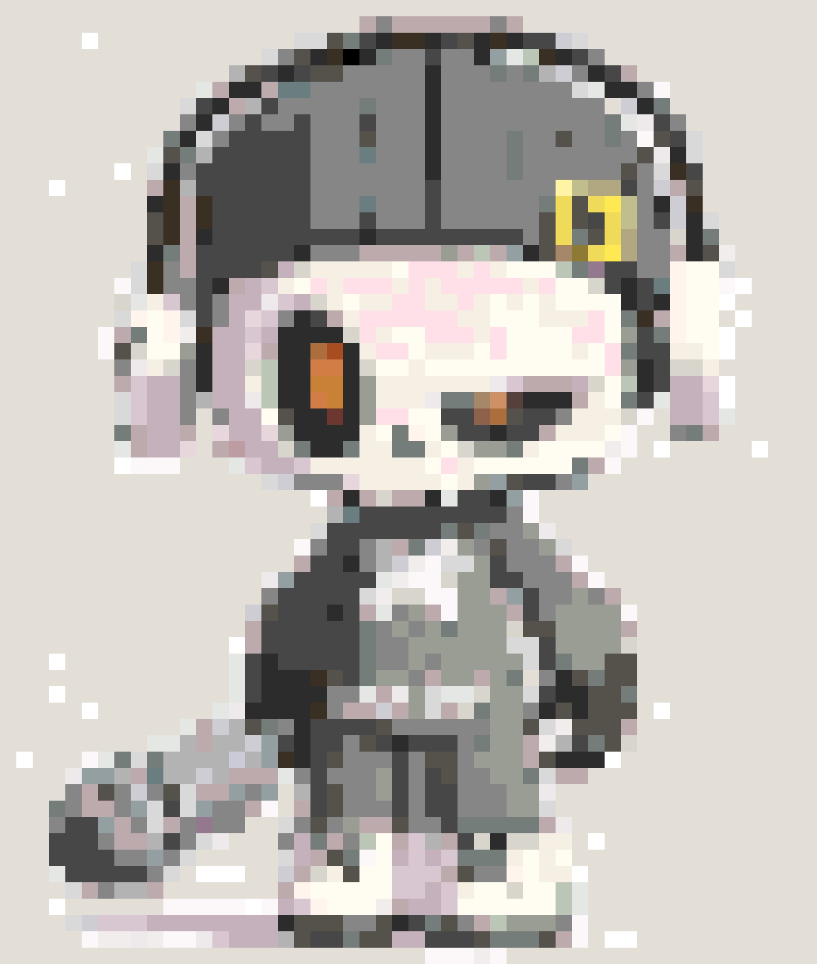 Mr. Bones fuse bead pattern