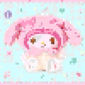 My Melody 2 Bügelperlen-Muster (Kostenlos Druckbar)