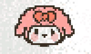 My Melody 3 Patrón de Cuentas de Fusión (Imprimible Gratis)