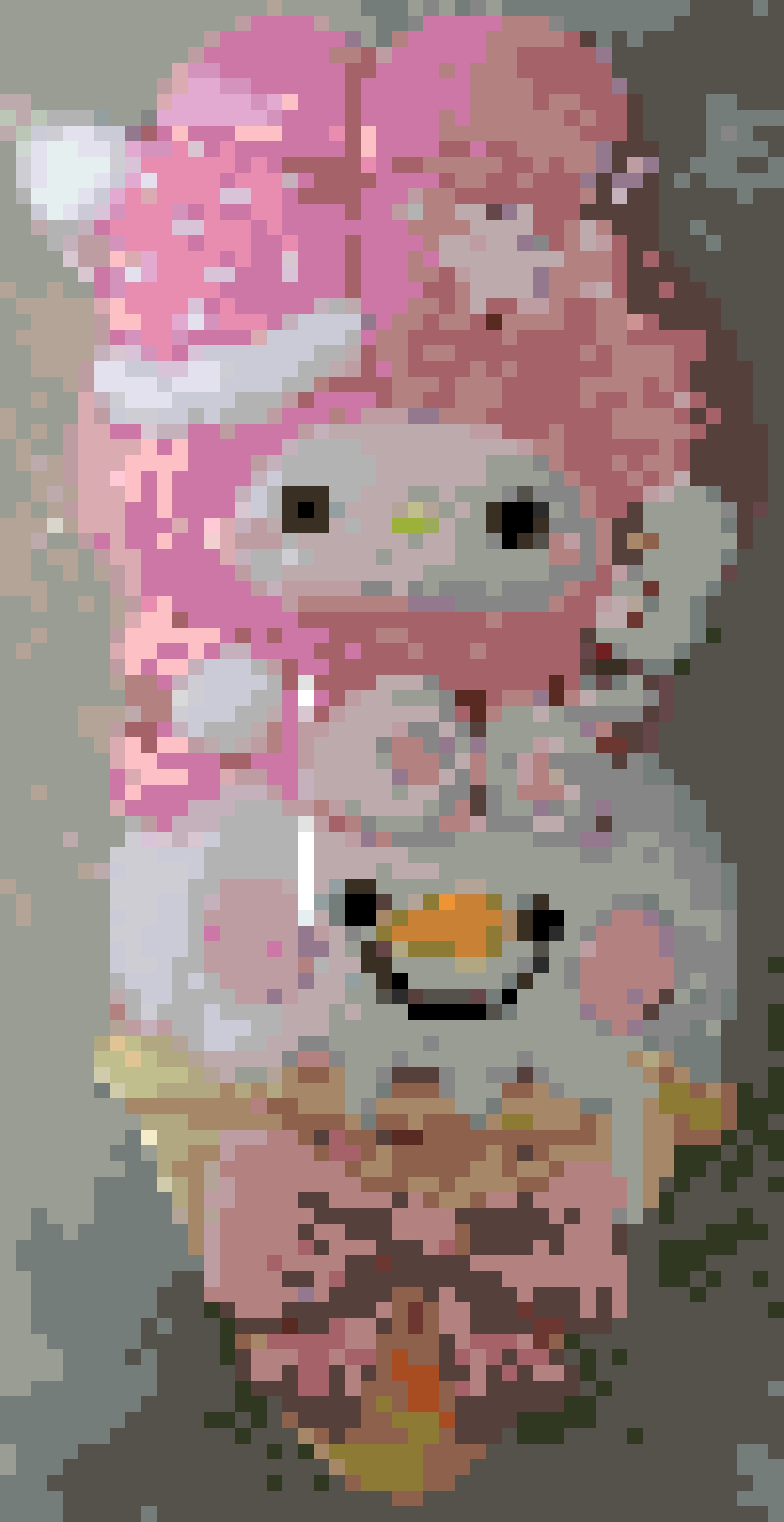 My Melody Snow Cone fuse bead pattern