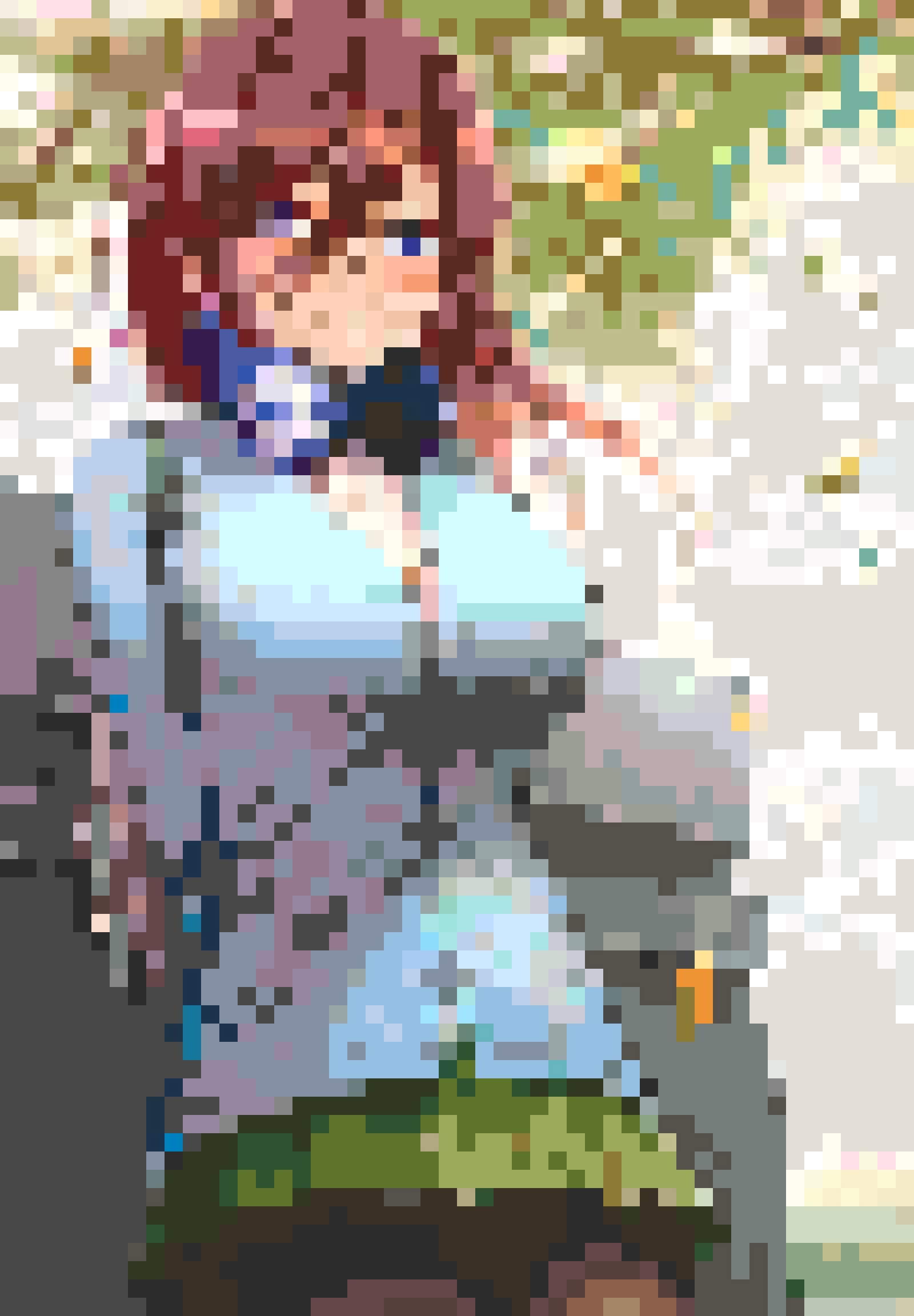 Nakano Miku fuse bead pattern