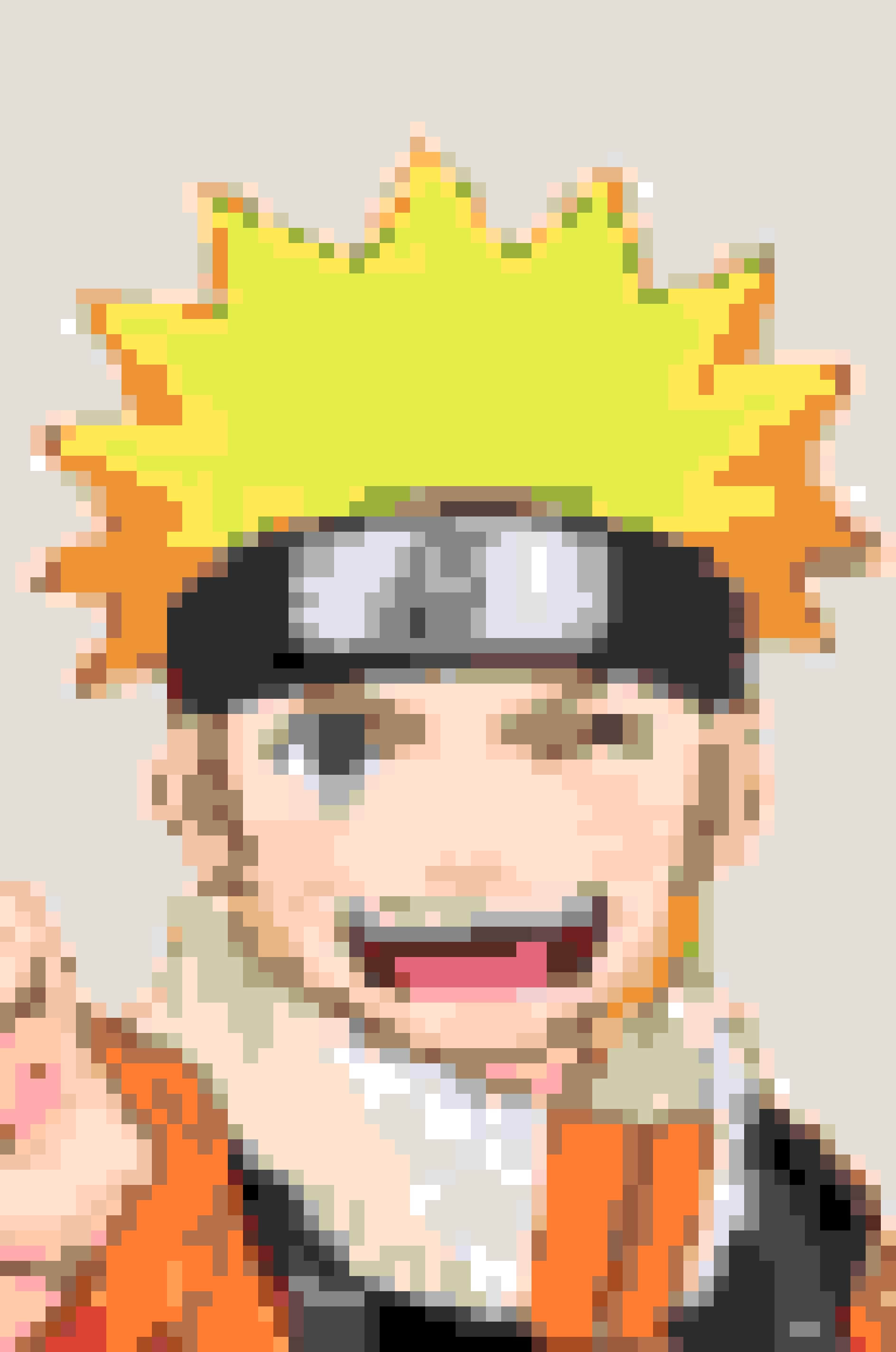 Naruto 2 fuse bead pattern