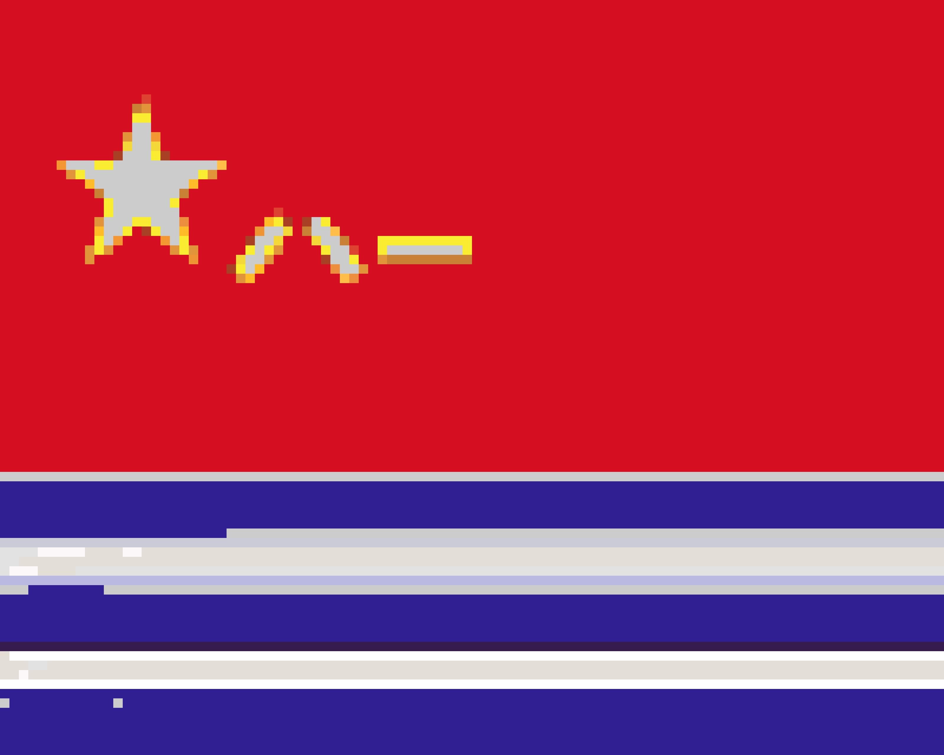 Naval Flag fuse bead pattern
