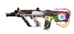 Neon AUG Orange Gray Patrón de Cuentas de Fusión (Imprimible Gratis)