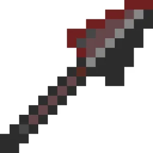 Netherite Spear 2 Motif de Perles à Repasser (Imprimable Gratuit)