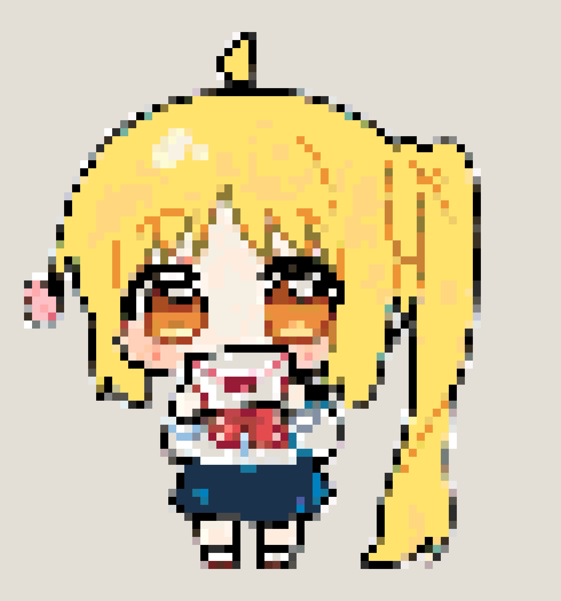 Nijika fuse bead pattern