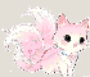 Nine-Tailed Fox 2 Motif de Perles à Repasser (Imprimable Gratuit)