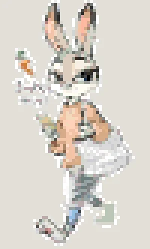 Officer Hopps Fuse Bead Pattern (Free Printable)