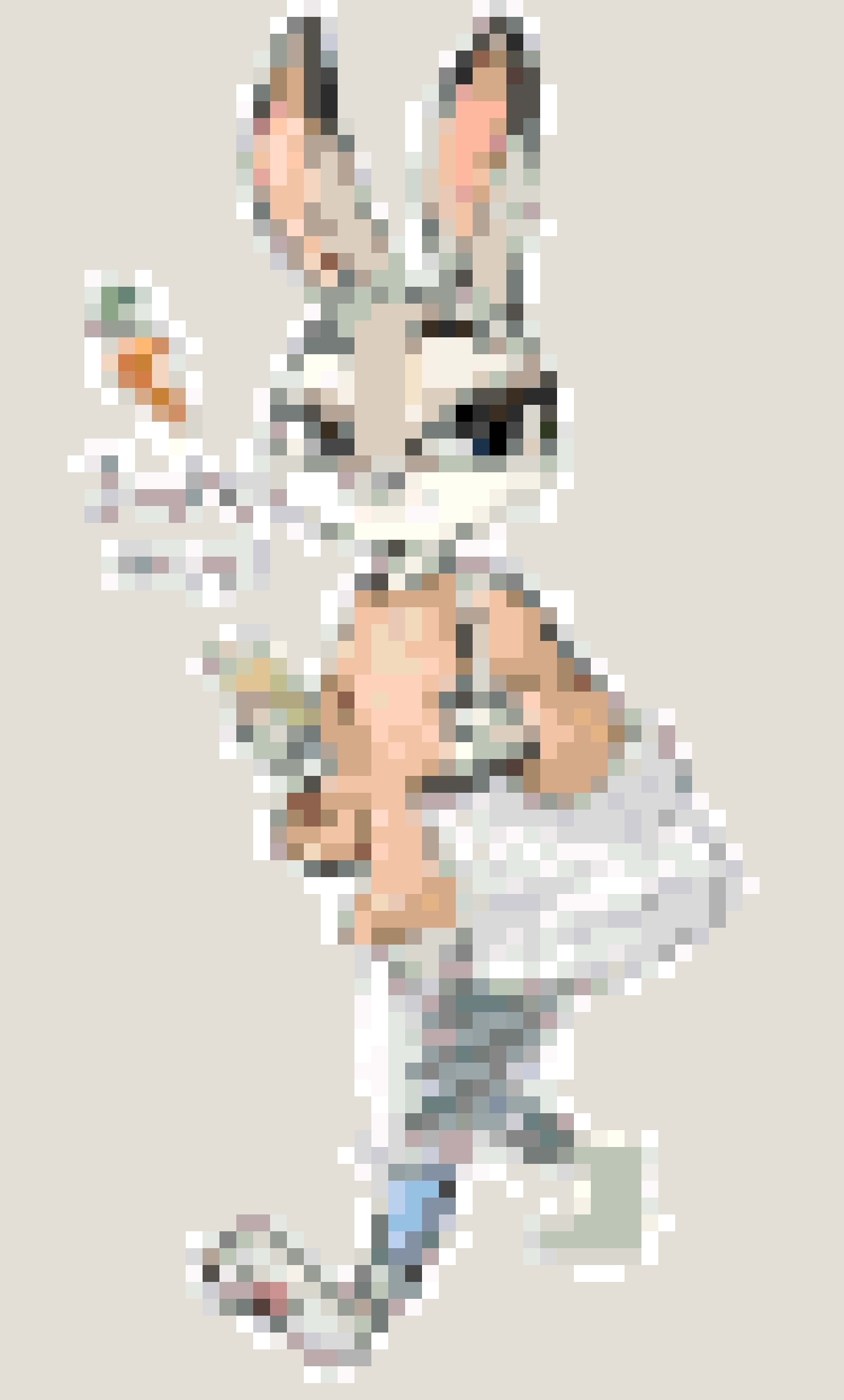 Officer Hopps fuse bead pattern