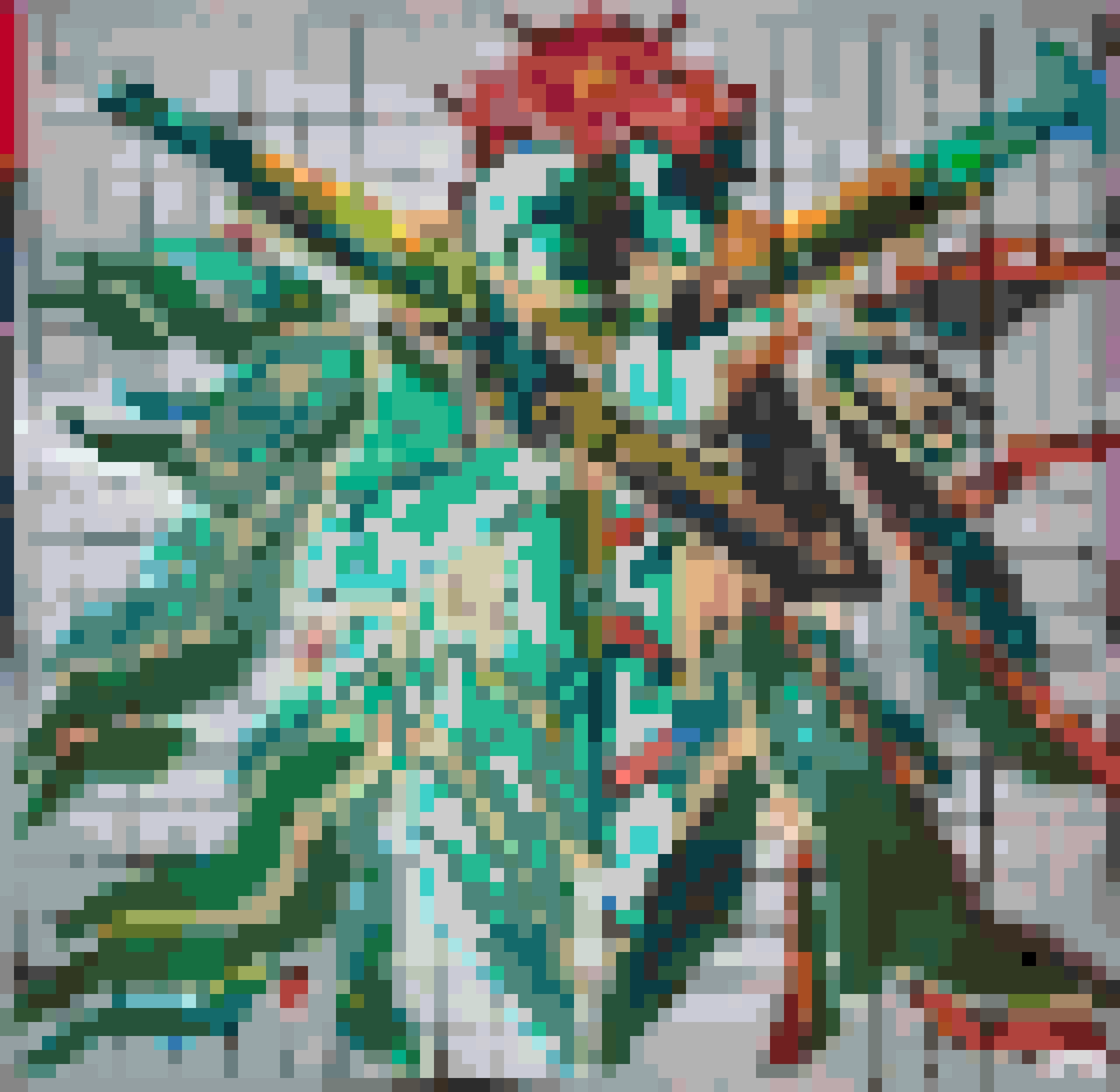 Old Lady fuse bead pattern