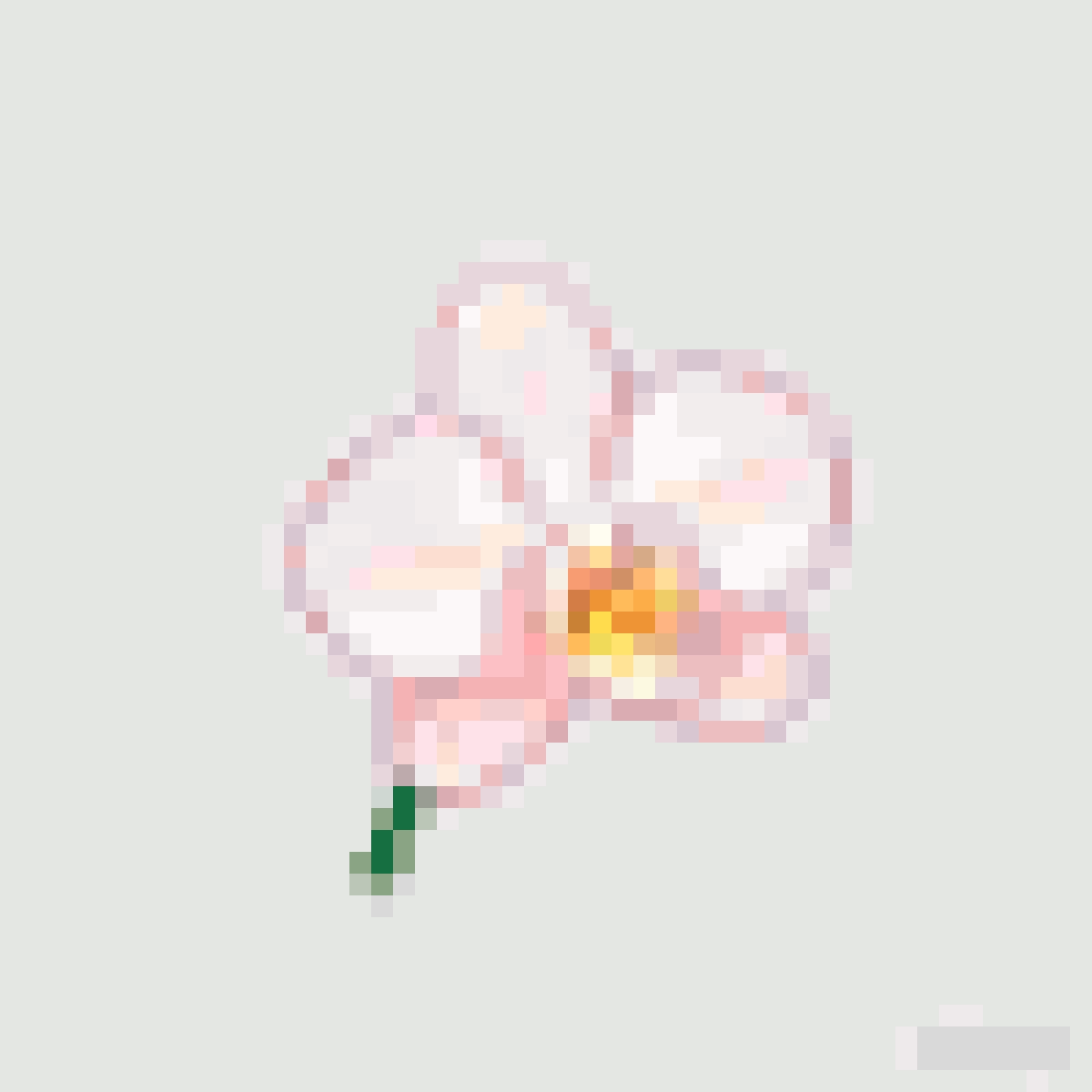 Orchid fuse bead pattern