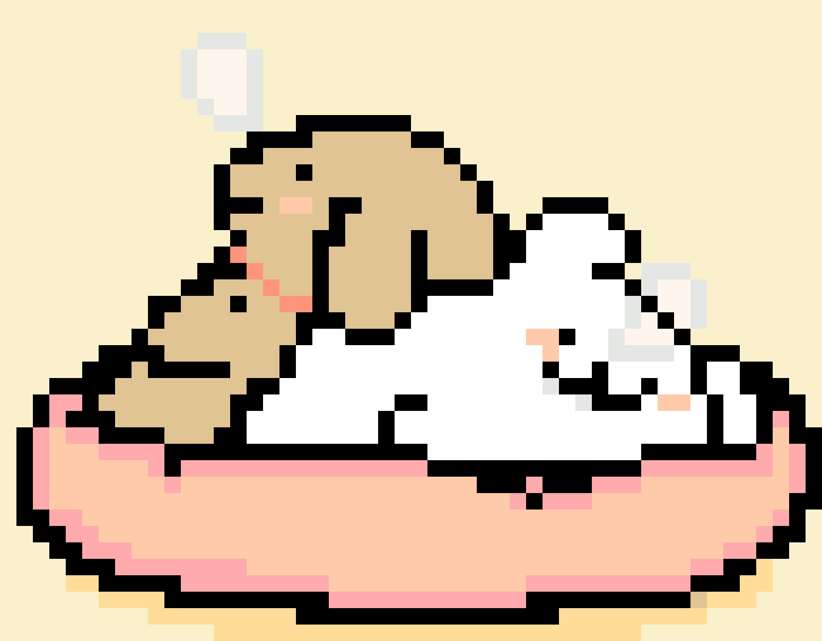 Outline Puppy 11 fuse bead pattern