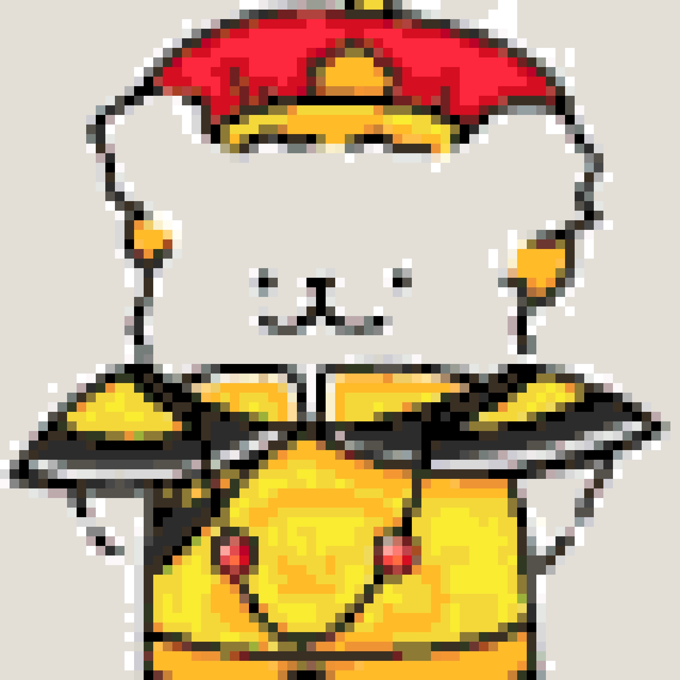 Outline Puppy King fuse bead pattern