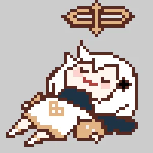 Paimon Lying Down 2 نمط خرز دمج (طباعة مجانية)