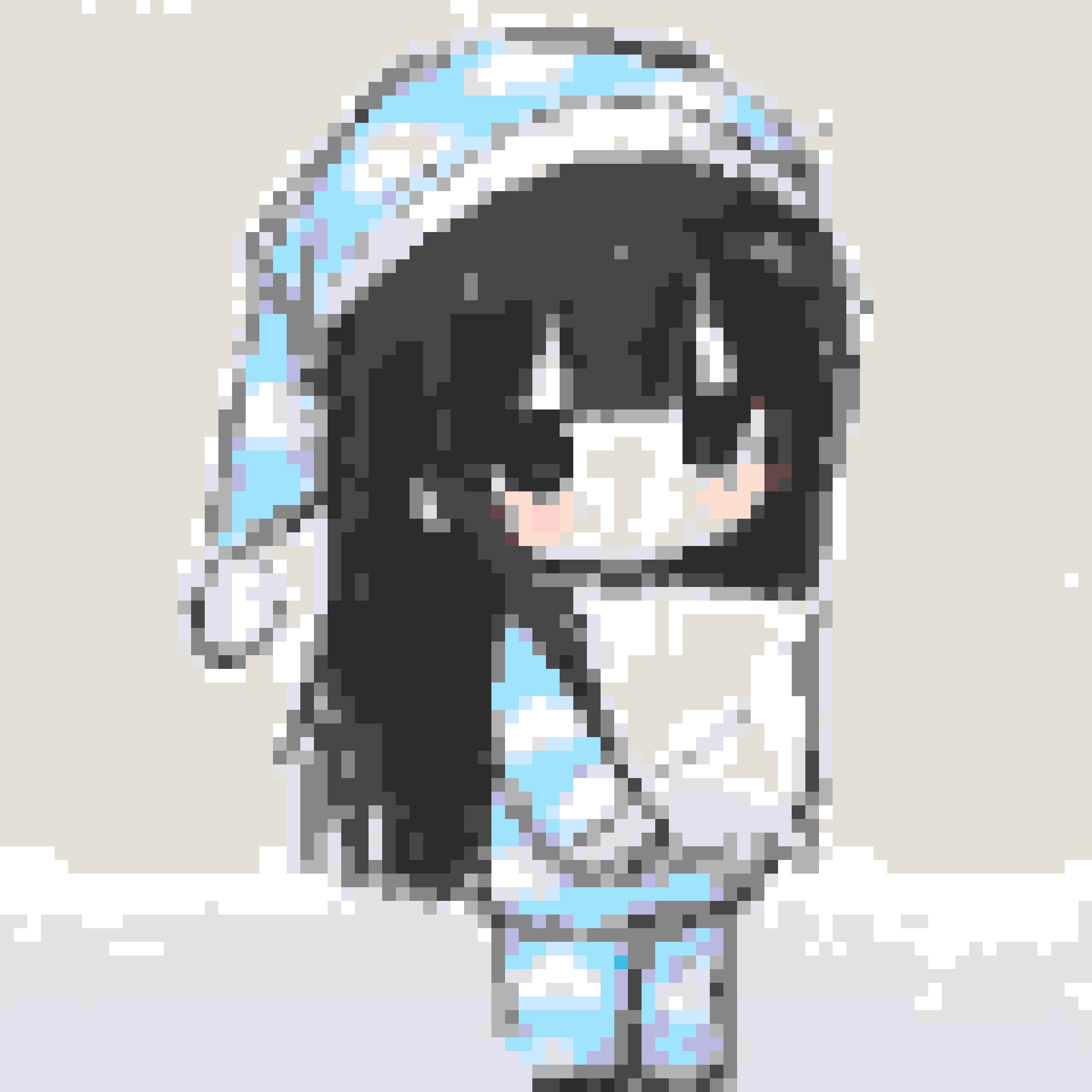 Pajama Girl fuse bead pattern