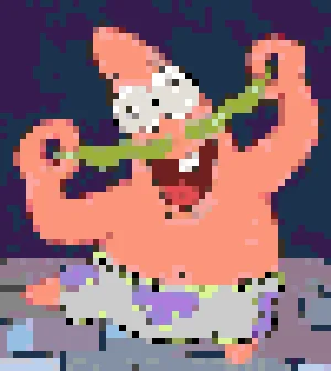 Patrick Star 2 Motif de Perles à Repasser (Imprimable Gratuit)