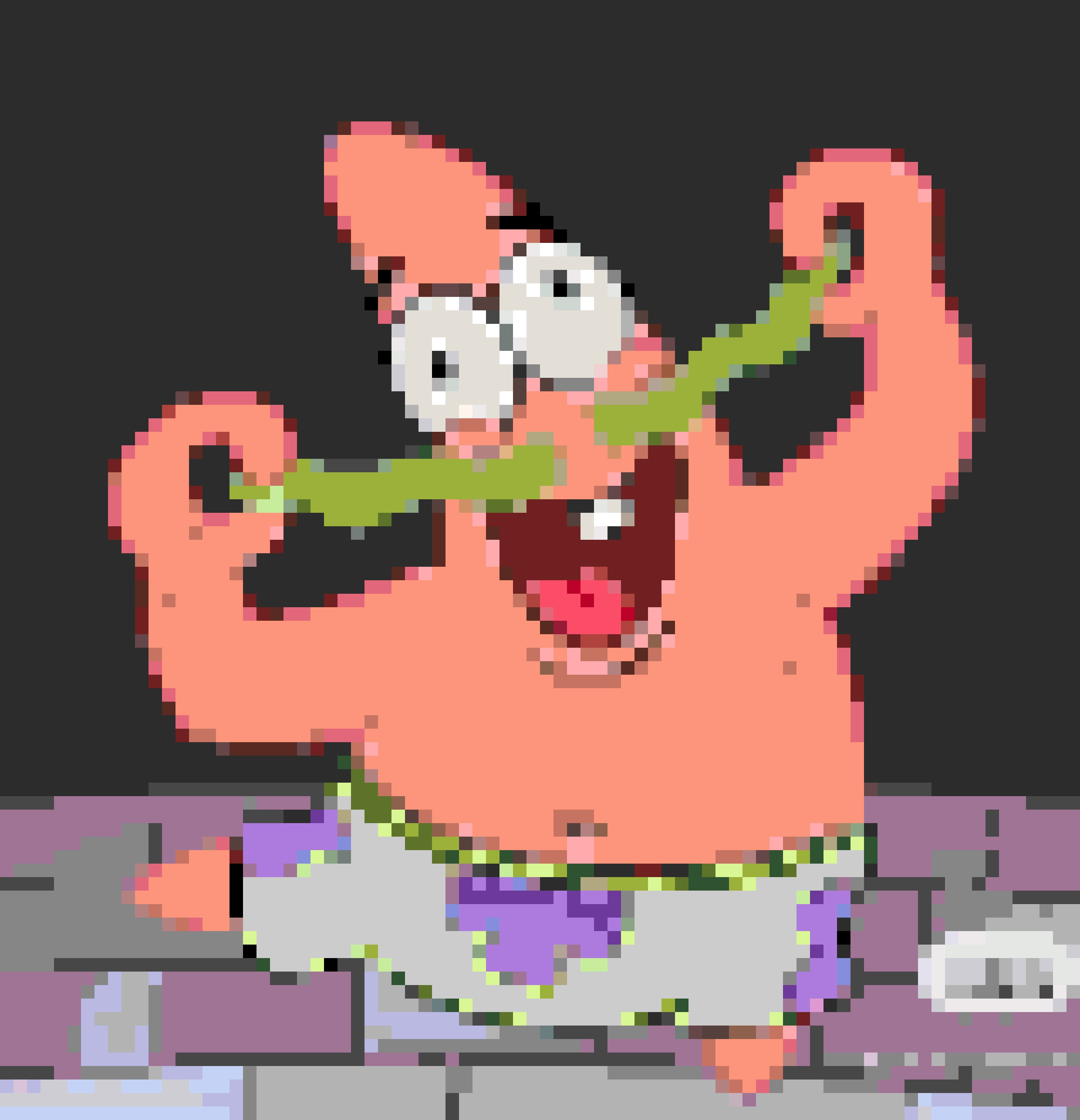 Patrick Star 5 fuse bead pattern