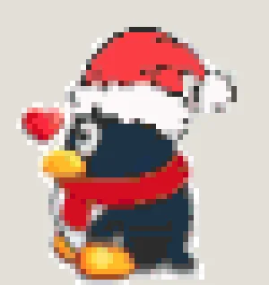 Penguin Fuse Bead Pattern (Free Printable)
