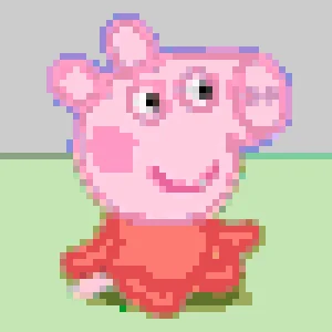 Peppa 퓨즈 비즈 도안 (무료 인쇄)