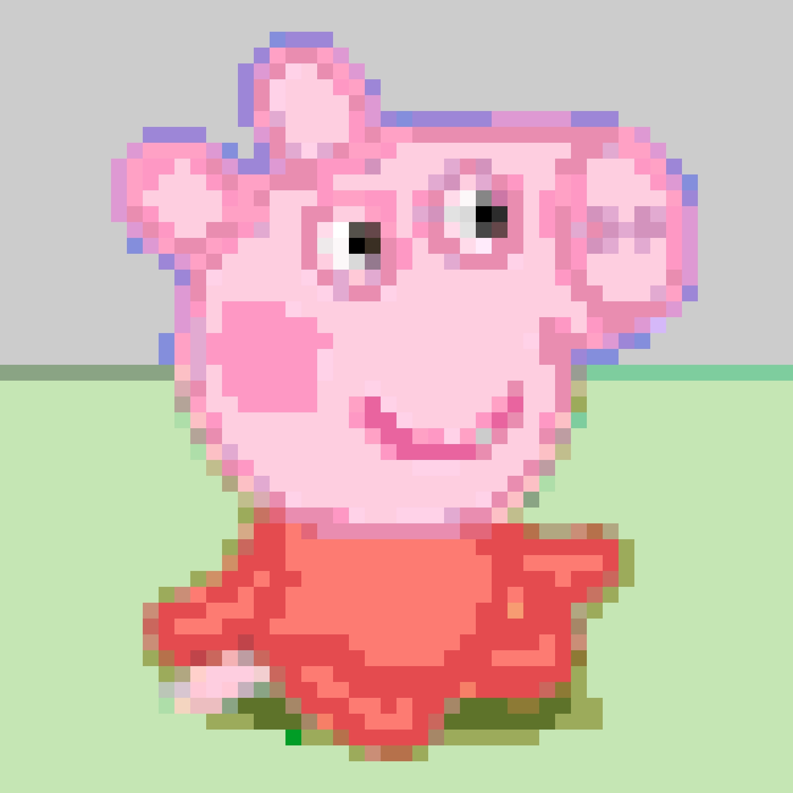 Peppa fuse bead pattern
