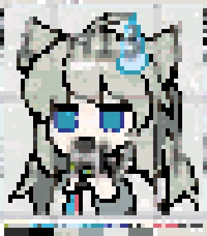 Perlica アイロンビーズ図案（無料プリント）