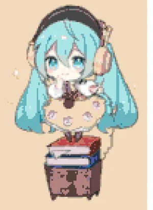 Phone Miku Bügelperlen-Muster (Kostenlos Druckbar)