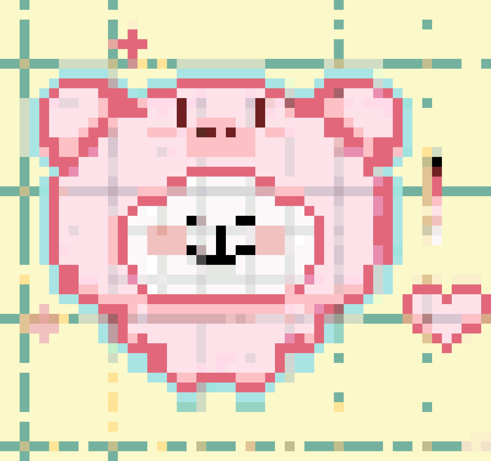 Pig 4 fuse bead pattern