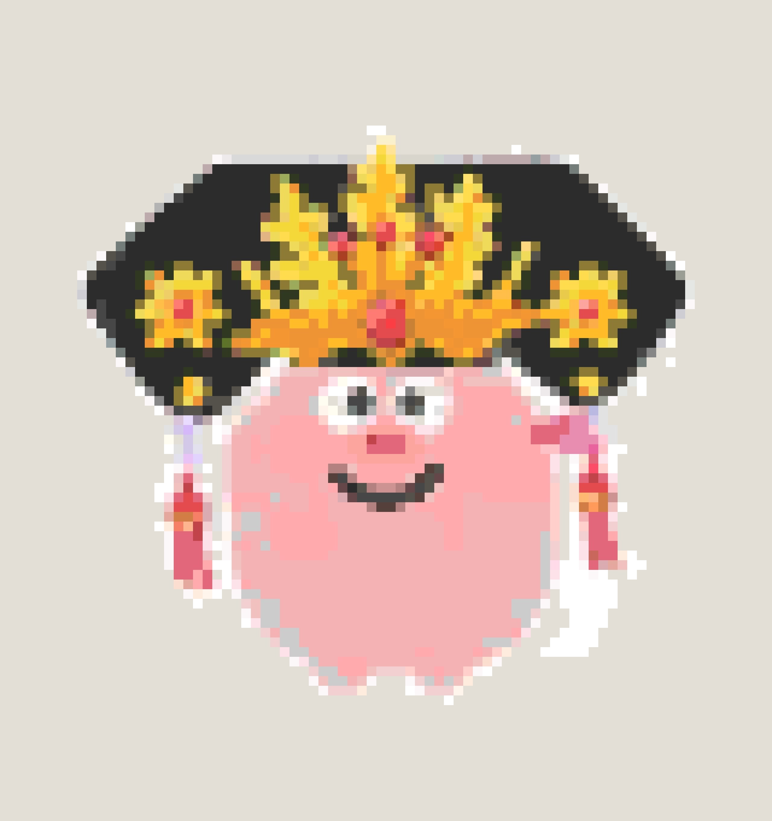 Piggy 4 fuse bead pattern