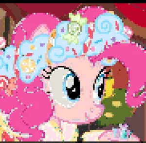 Pinkie Pie 퓨즈 비즈 도안 (무료 인쇄)