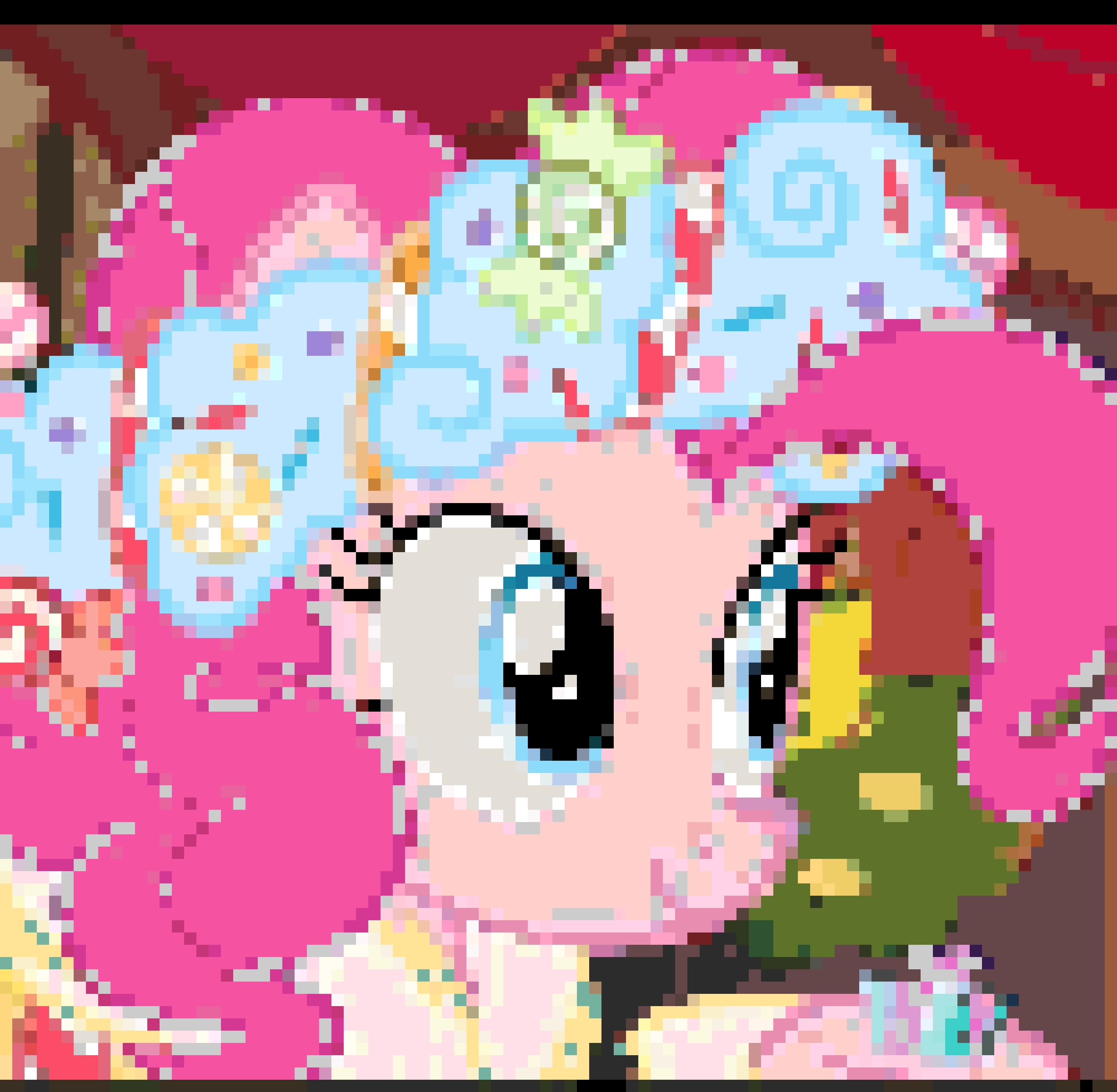 Pinkie Pie fuse bead pattern