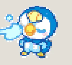 Piplup Bügelperlen-Muster (Kostenlos Druckbar)