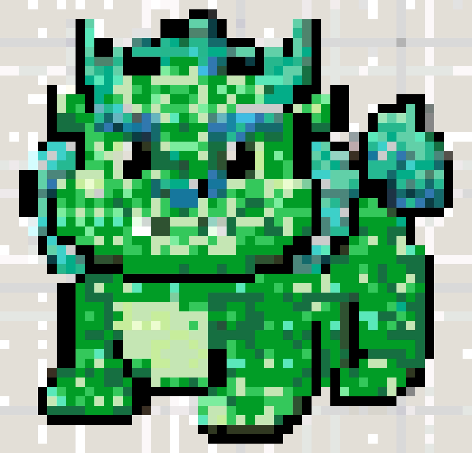 Pixiu fuse bead pattern