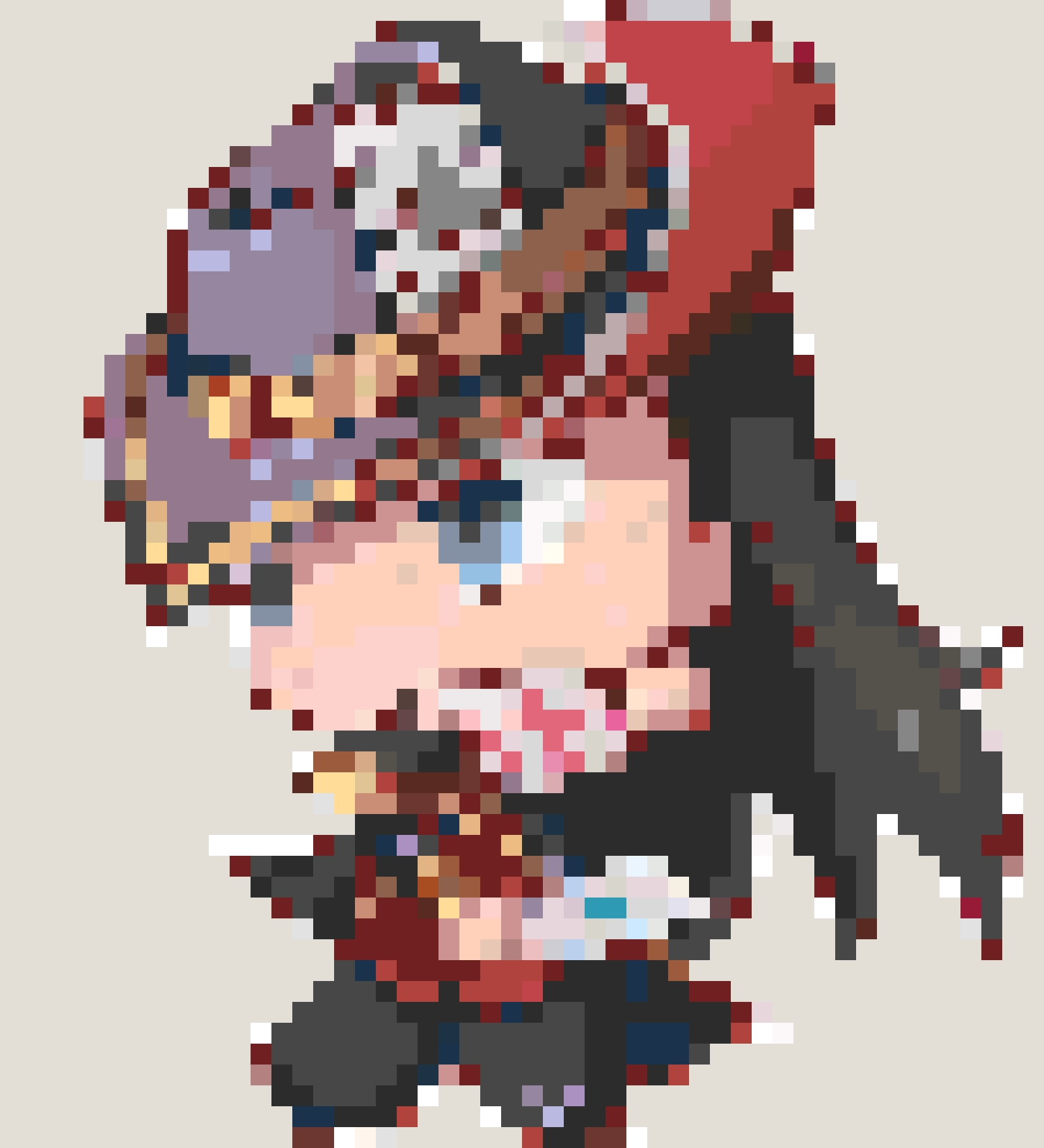 Playing Card fuse bead pattern