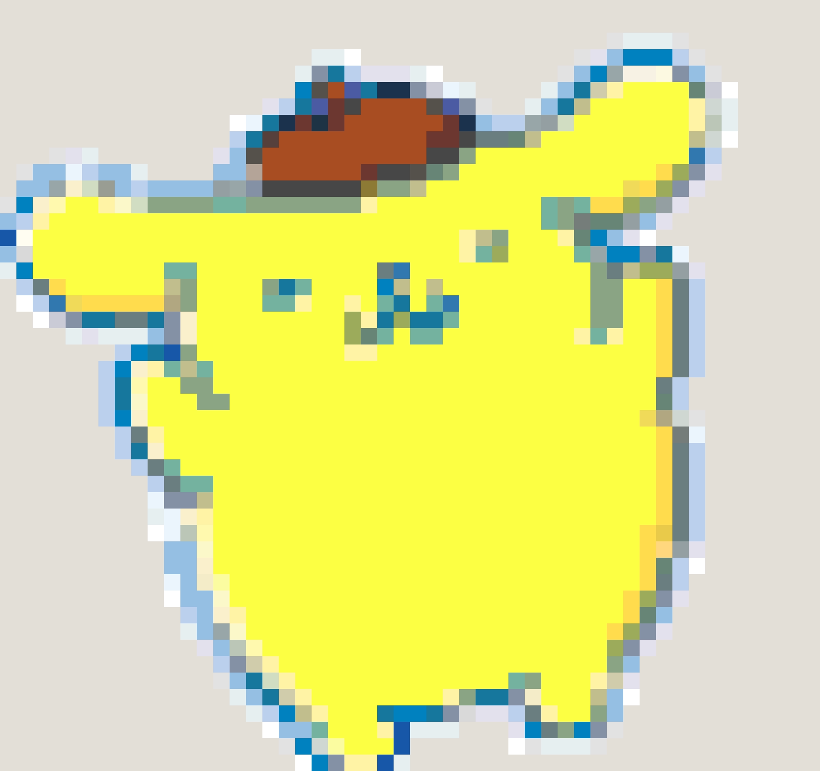 Pompompurin fuse bead pattern