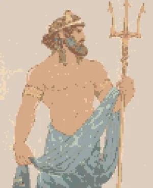Poseidon Схема Термомозаики (Бесплатная Печать)