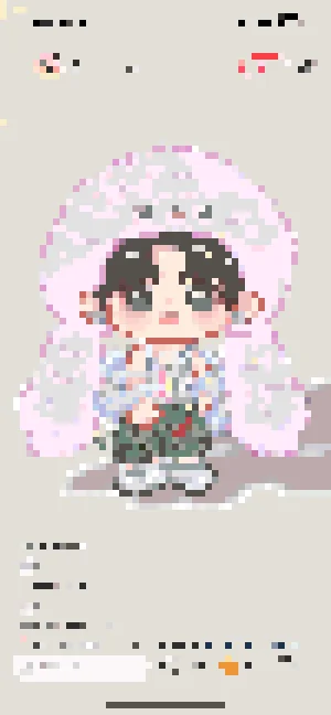 PP Bunny 퓨즈 비즈 도안 (무료 인쇄)