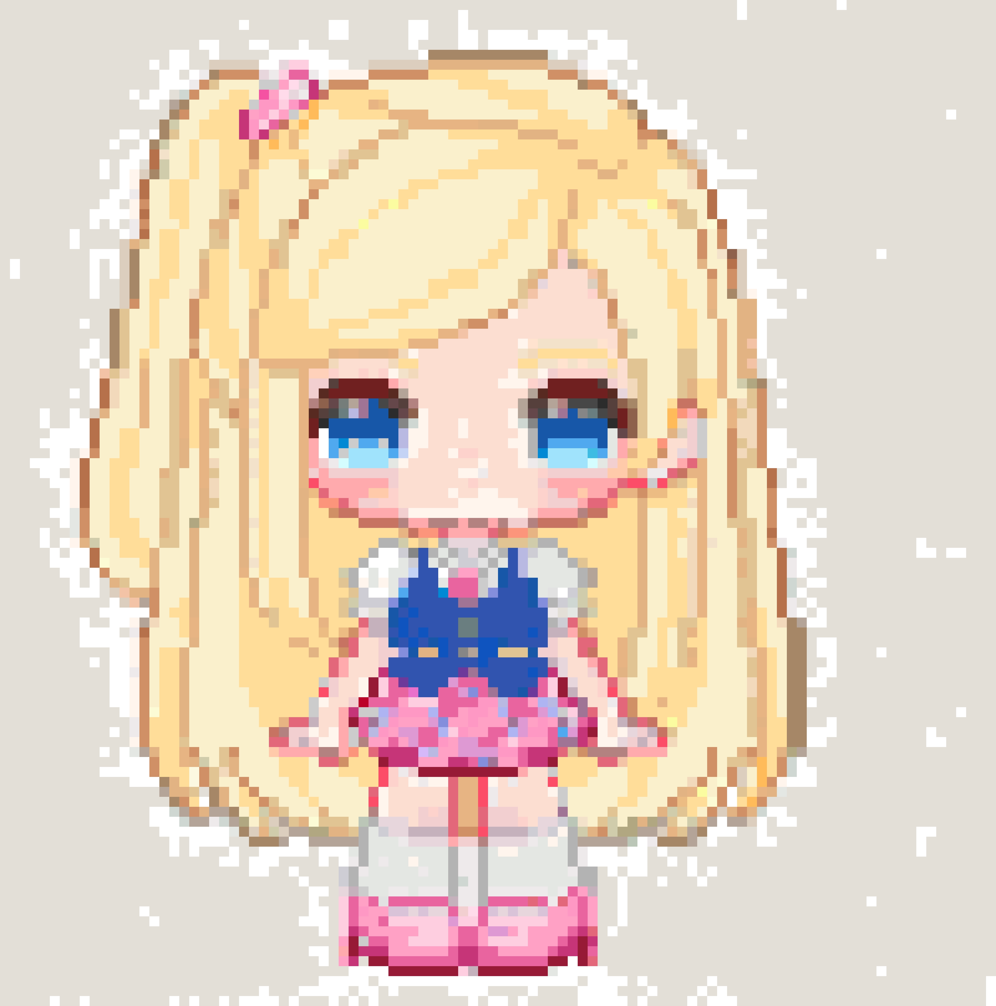 Princess fuse bead pattern