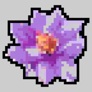 Purple Lotus 퓨즈 비즈 도안 (무료 인쇄)