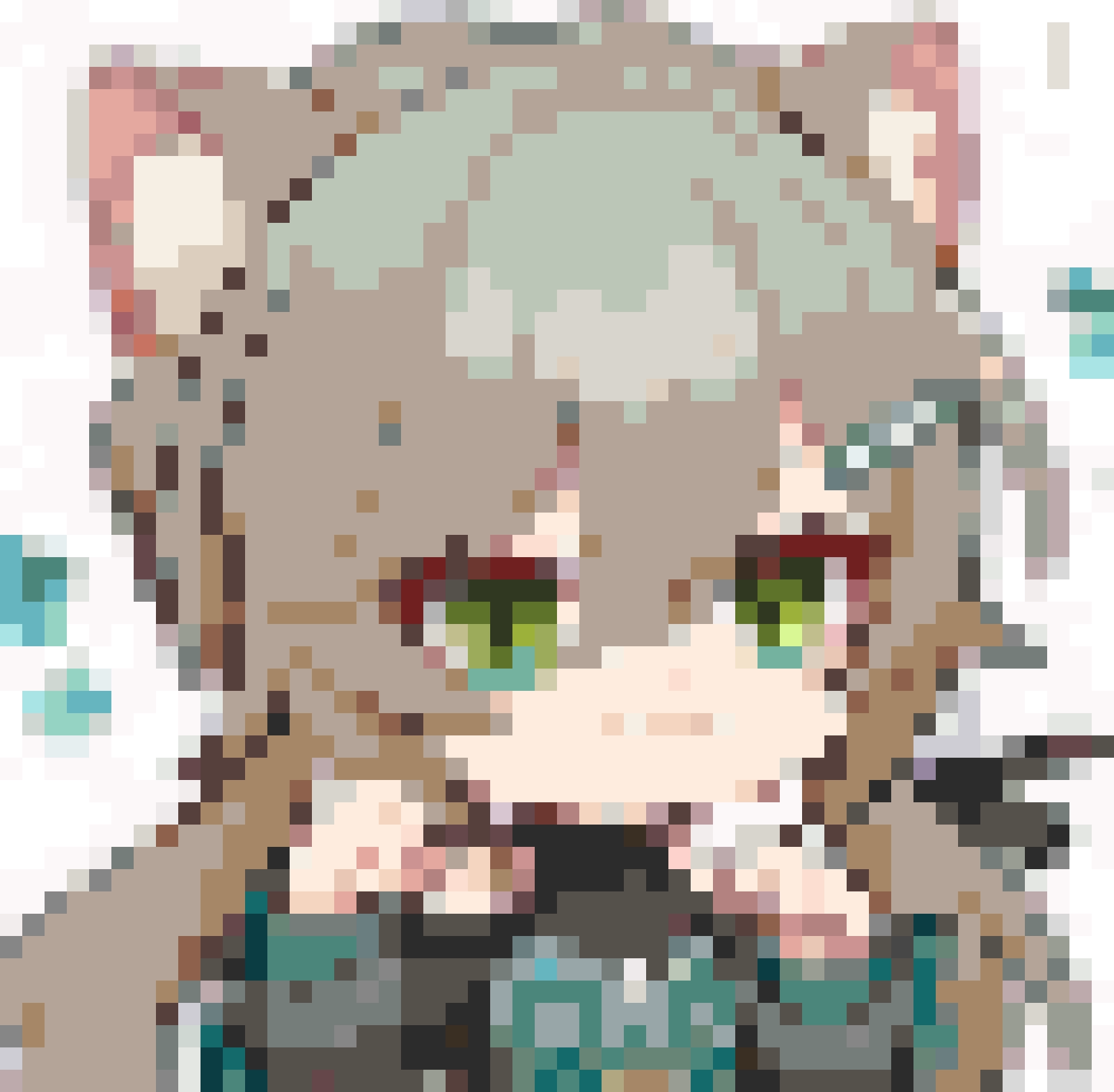 Qingque Cat fuse bead pattern
