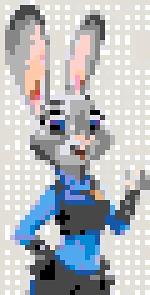 Rabbit 3 Motif de Perles à Repasser (Imprimable Gratuit)