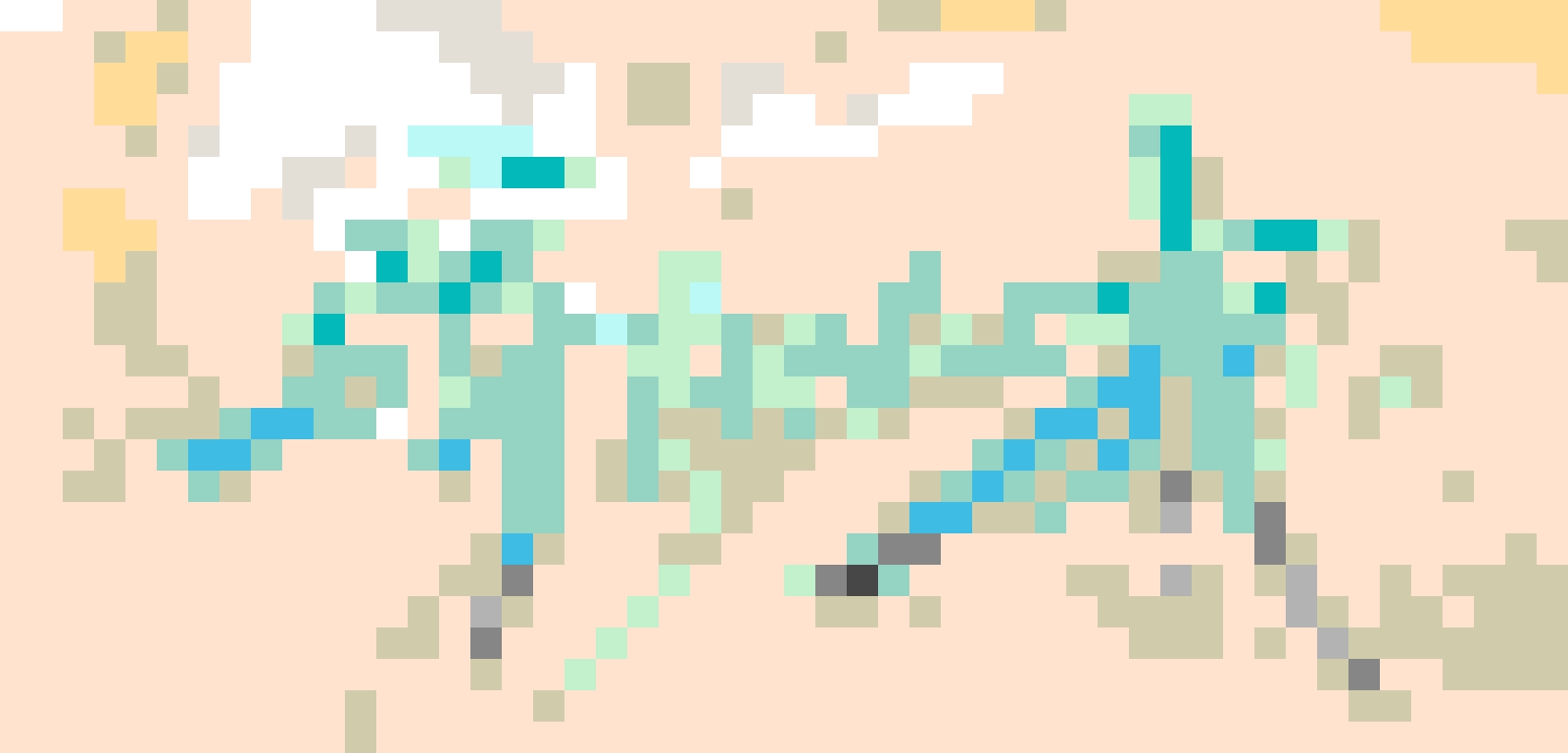 Rain fuse bead pattern