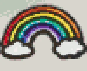 Rainbow Bead Art Bügelperlen-Muster (Kostenlos Druckbar)