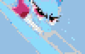 Rainbow Dash Fuse Bead Pattern (Free Printable)