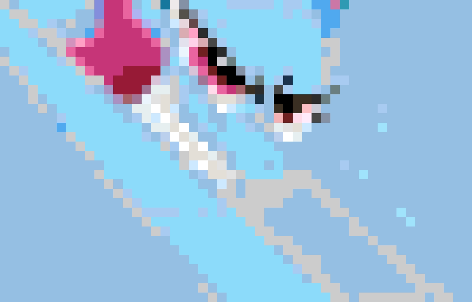 Rainbow Dash fuse bead pattern