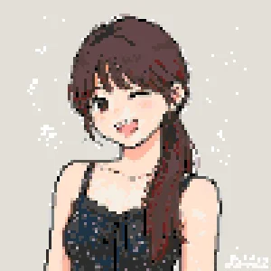 Retro Anime Girl Bügelperlen-Muster (Kostenlos Druckbar)