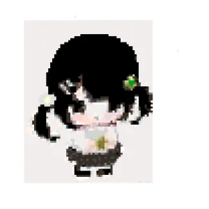 Retro Cute Girl 퓨즈 비즈 도안 (무료 인쇄)