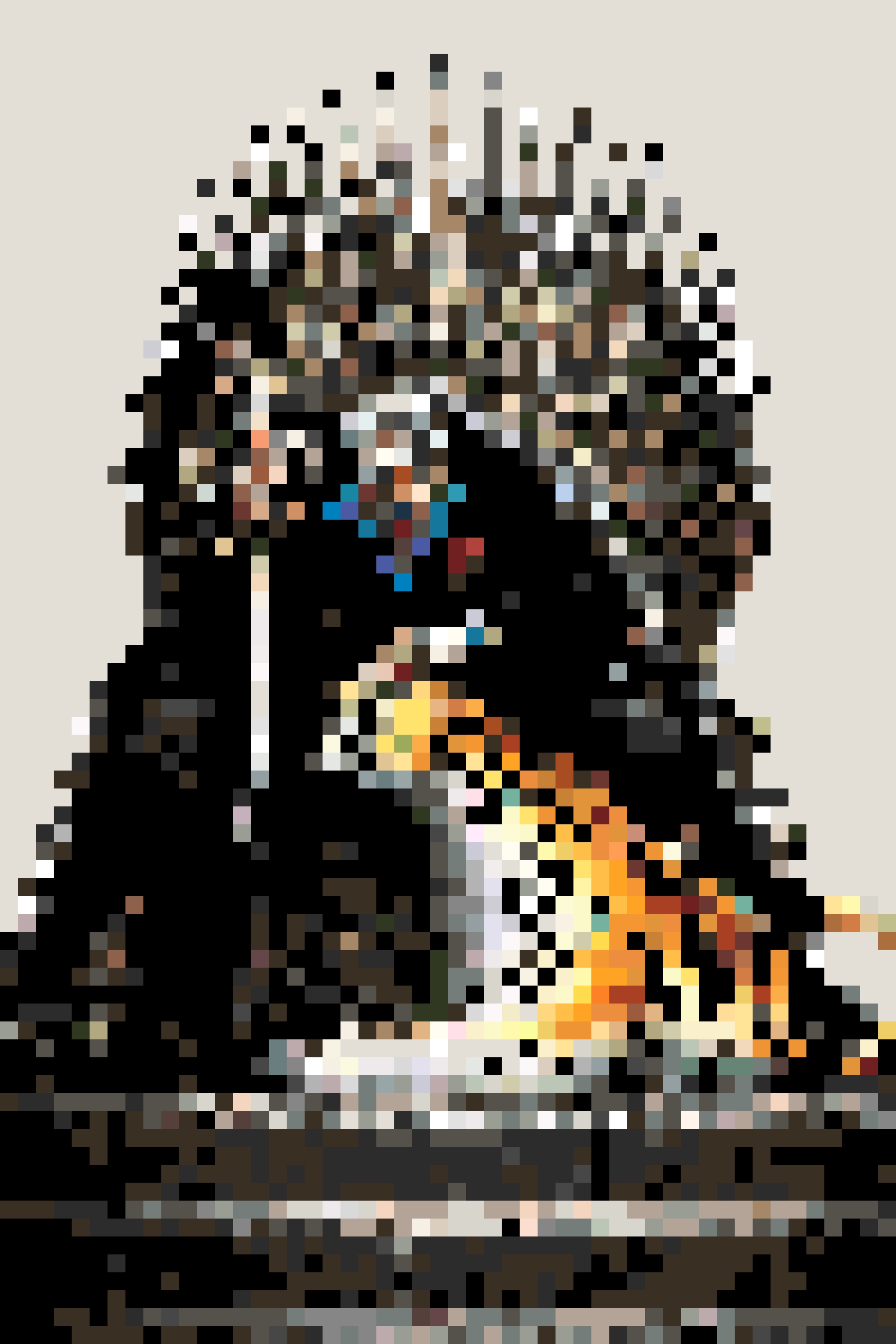 Rocks fuse bead pattern